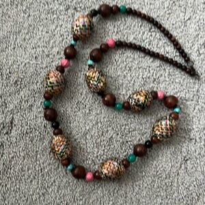 Beaded statement necklace